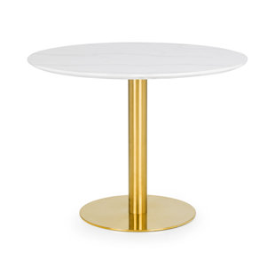 Square gold deals dining table